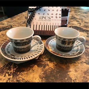 4 Piece Expresso cup set